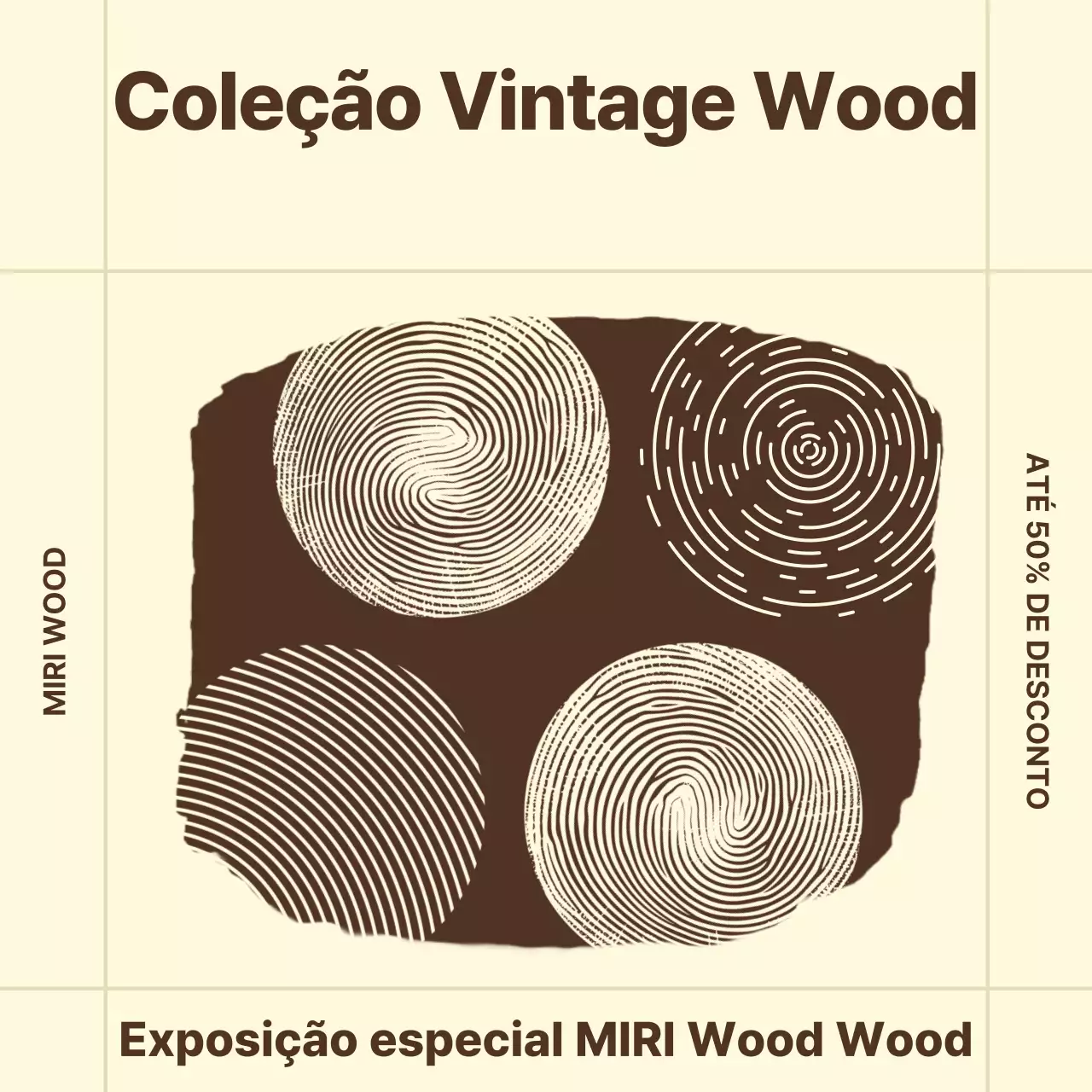 Exposição de interiores vintage bege