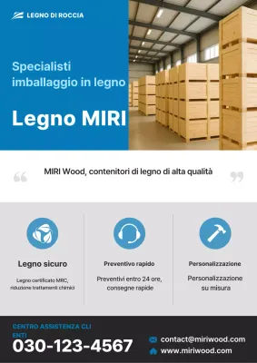 Pubblicità di imballaggi moderni blu