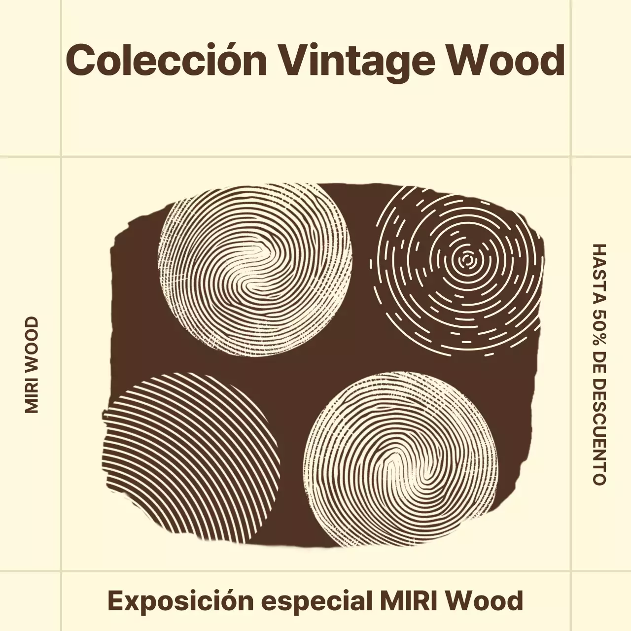 Exposición de interiores vintage beige