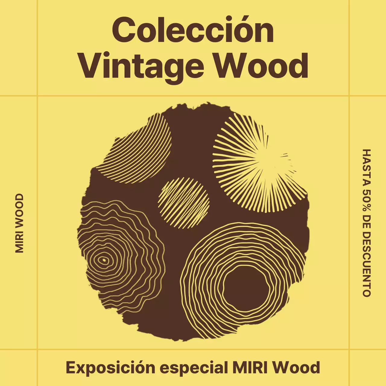 Exposición de madera vintage beige