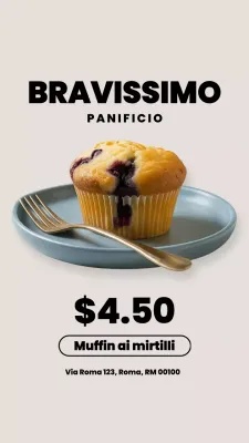 Pubblicità di Beige Minimal Bakery