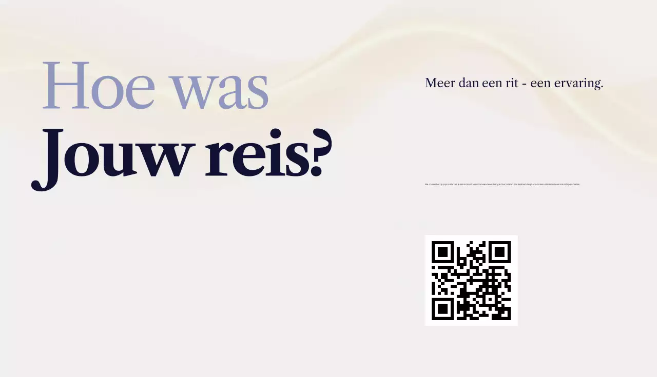 Blauw modern chauffeur promotie visitekaartje