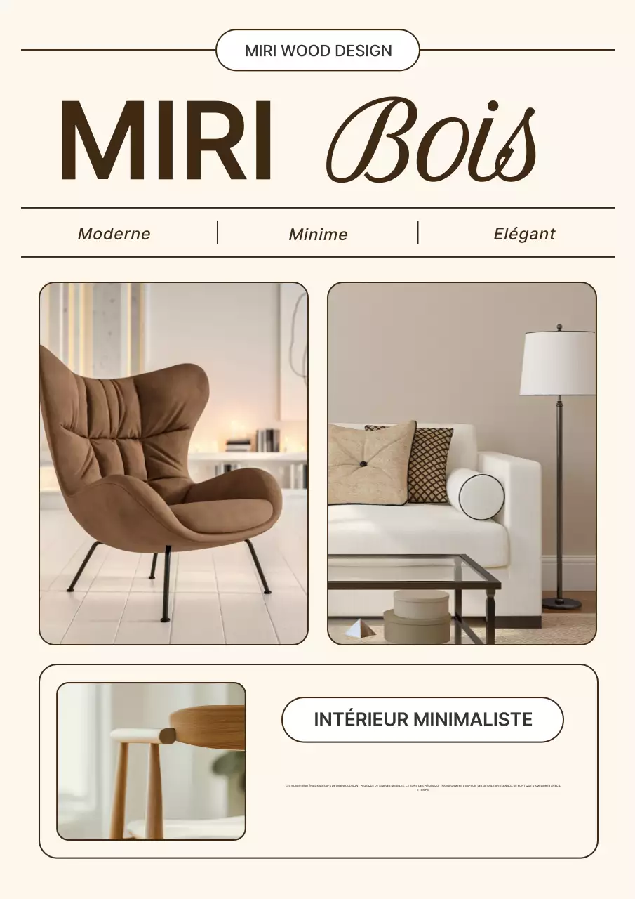 Promotion d'intérieur moderne beige