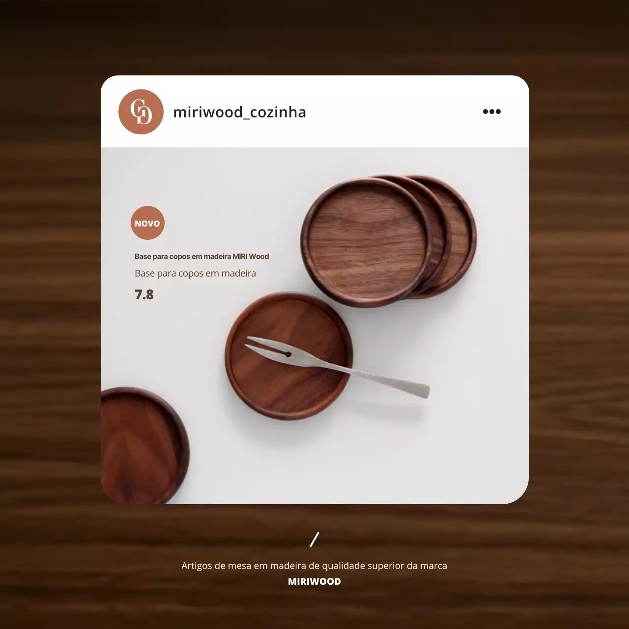Anúncio de utensílios de cozinha minimalistas marrons