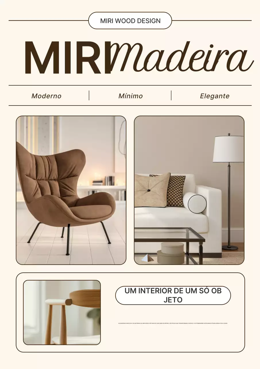 Promoção de interiores modernos bege