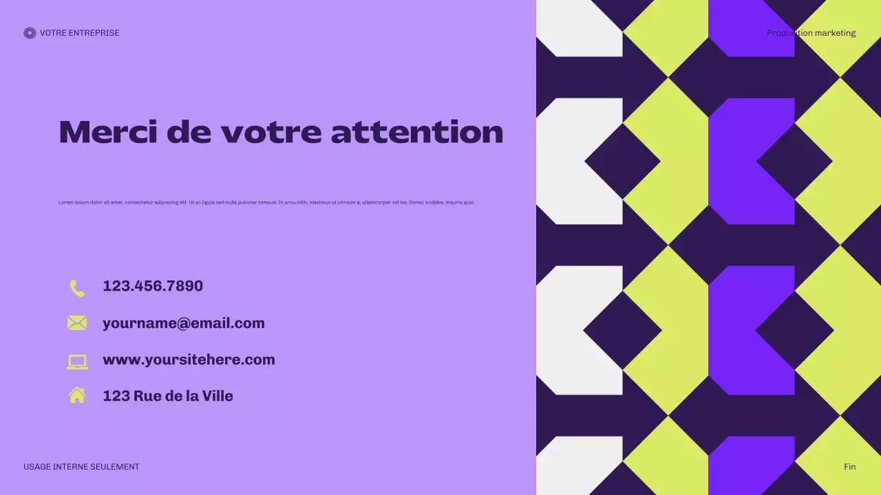 Proposition de planification moderne de Bora