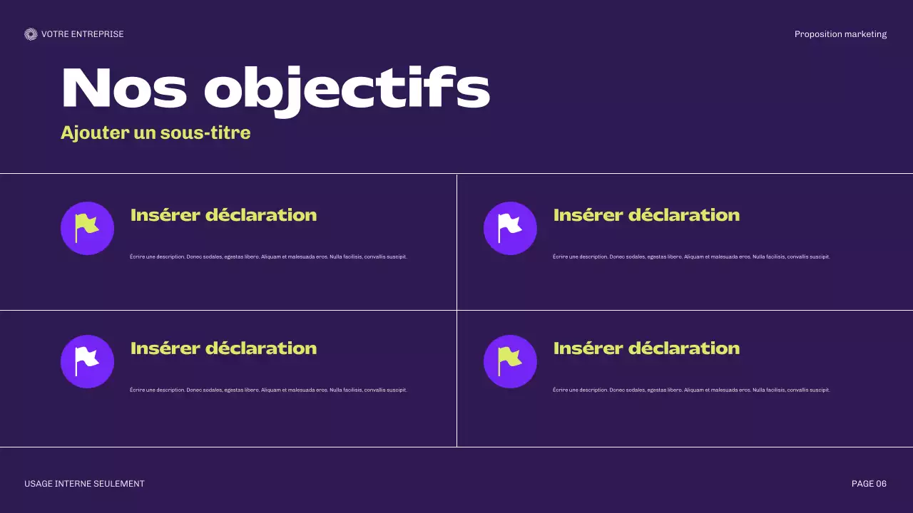 Proposition de planification moderne de Bora