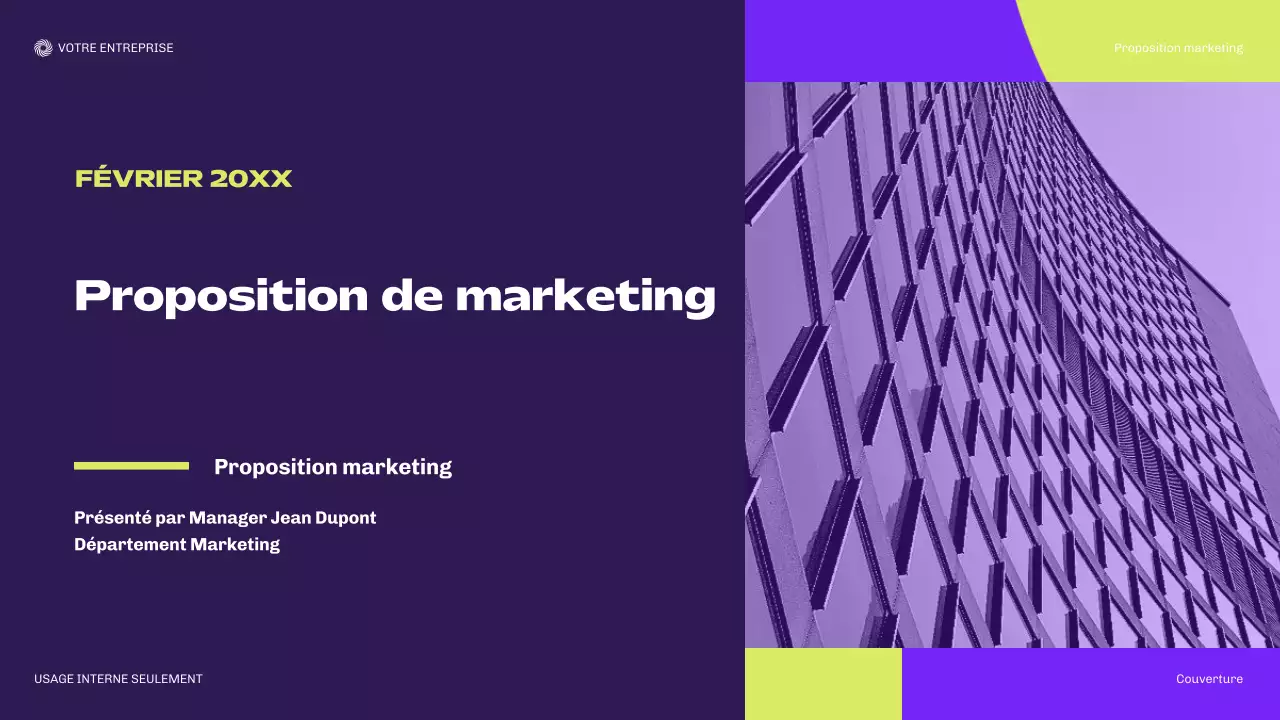 Proposition de planification moderne de Bora