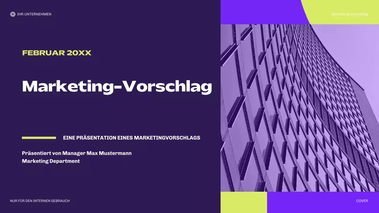 Bora Modern Planungsvorschlag