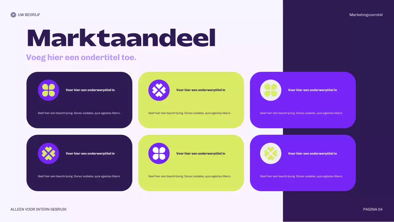 Bora Modern Planningsvoorstel
