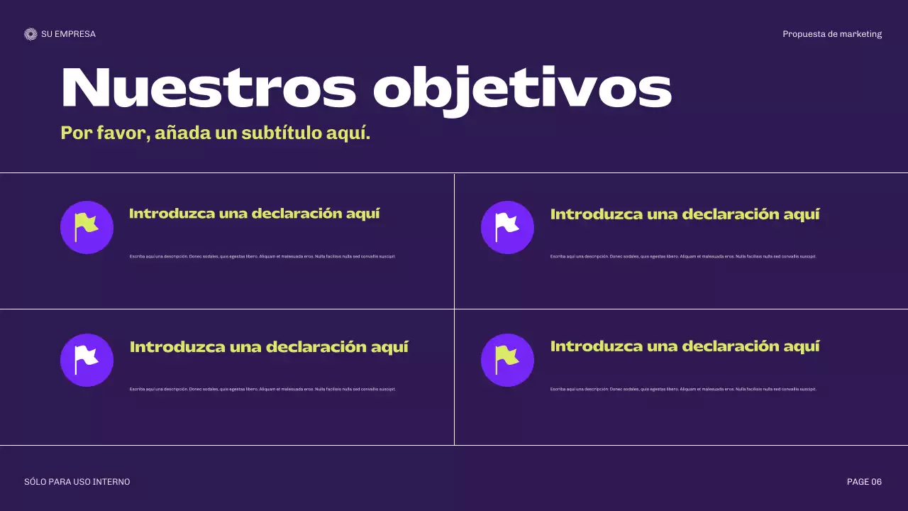 Propuesta de planificación moderna de Bora