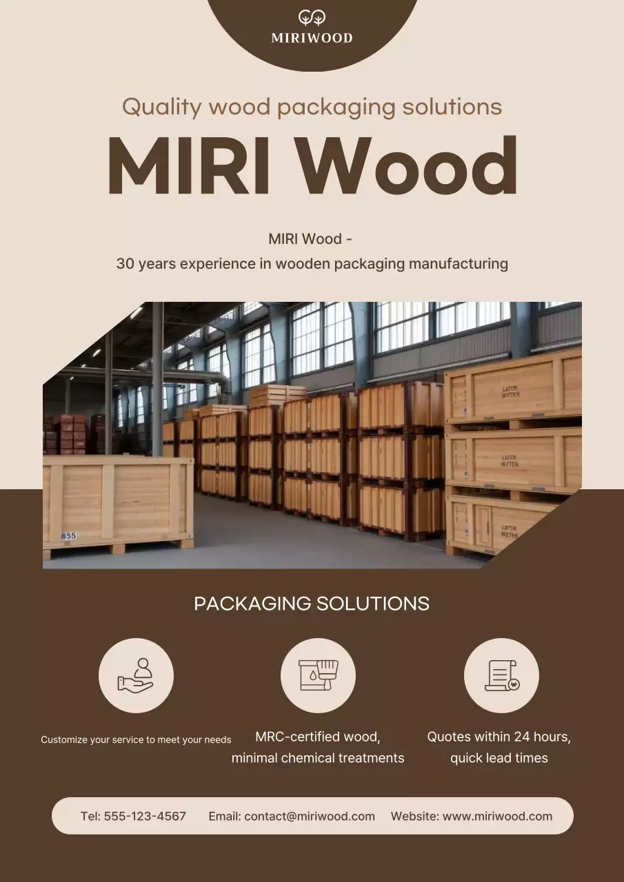 Quảng cáo bao bì đơn giản màu be