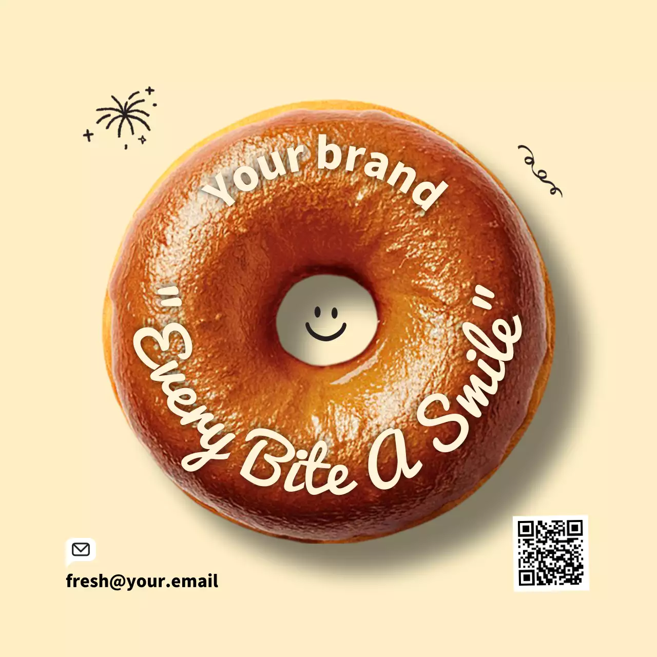 ベージュ かわいい スイーツ チラシ 写真