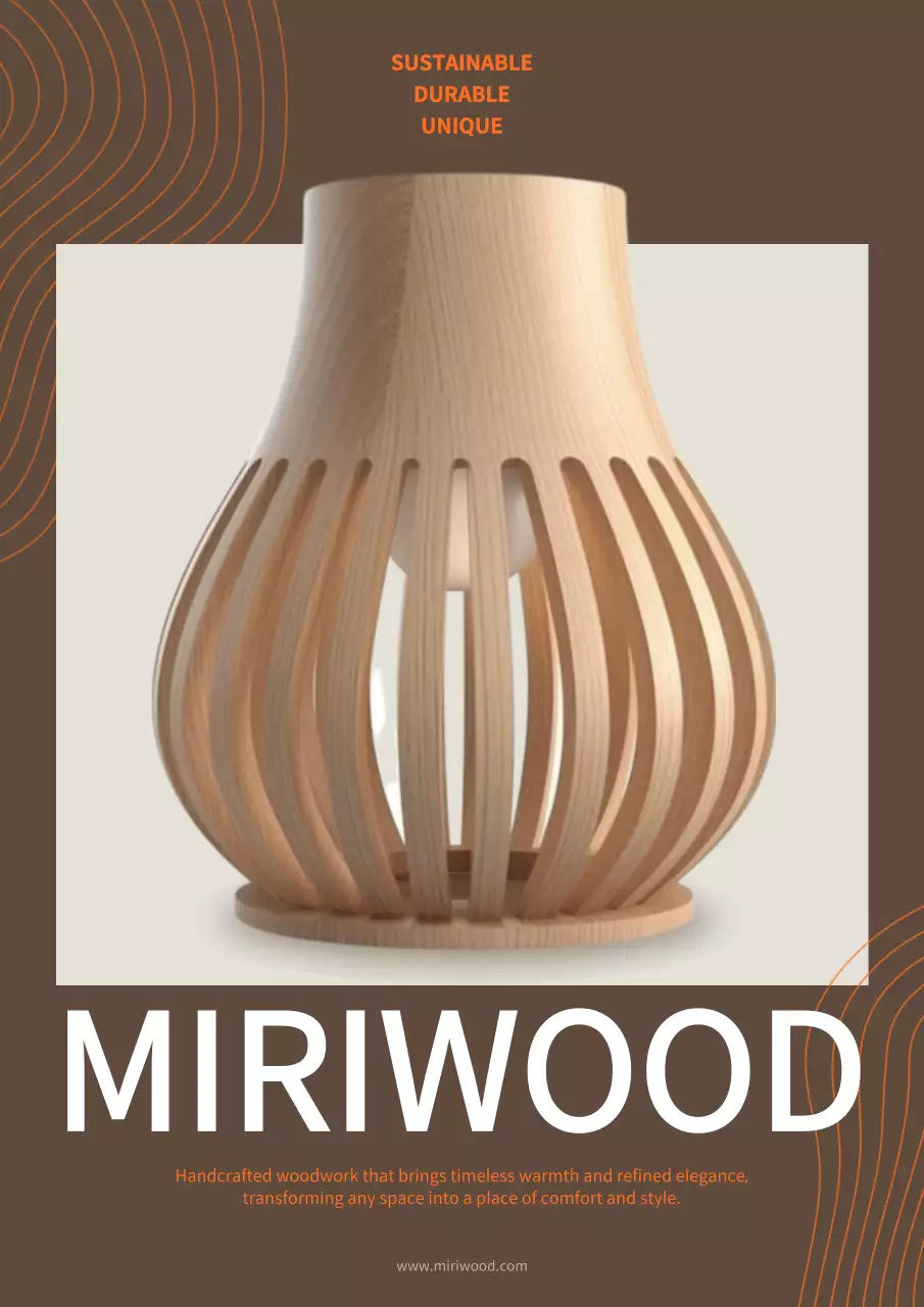 갈색 미니멀 인테리어 광고