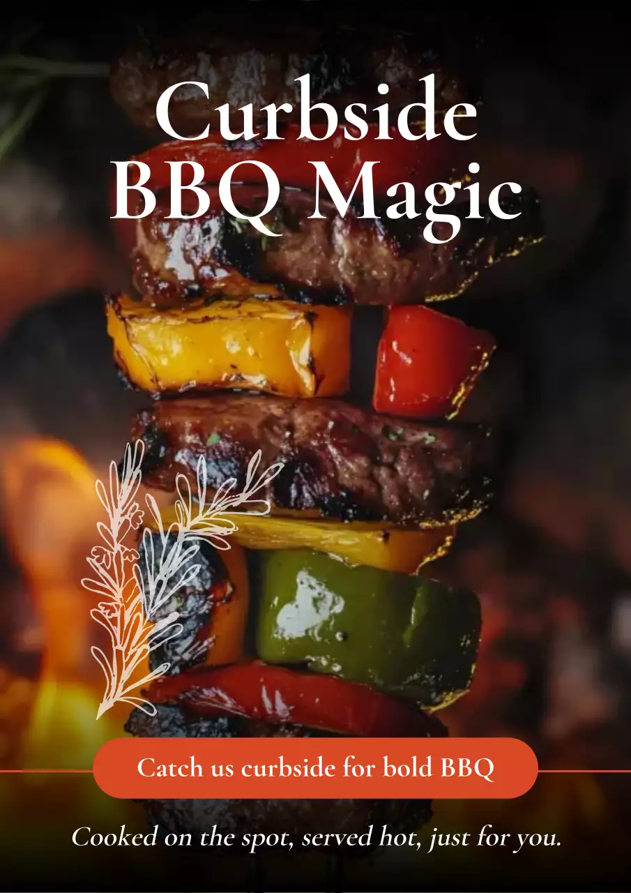 Curbside BBQ Magic Poster