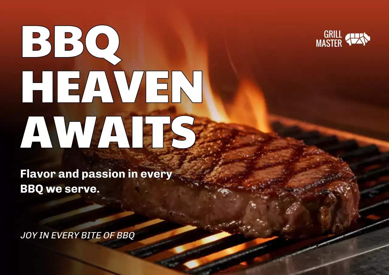 BBQ Heaven Awaits Poster