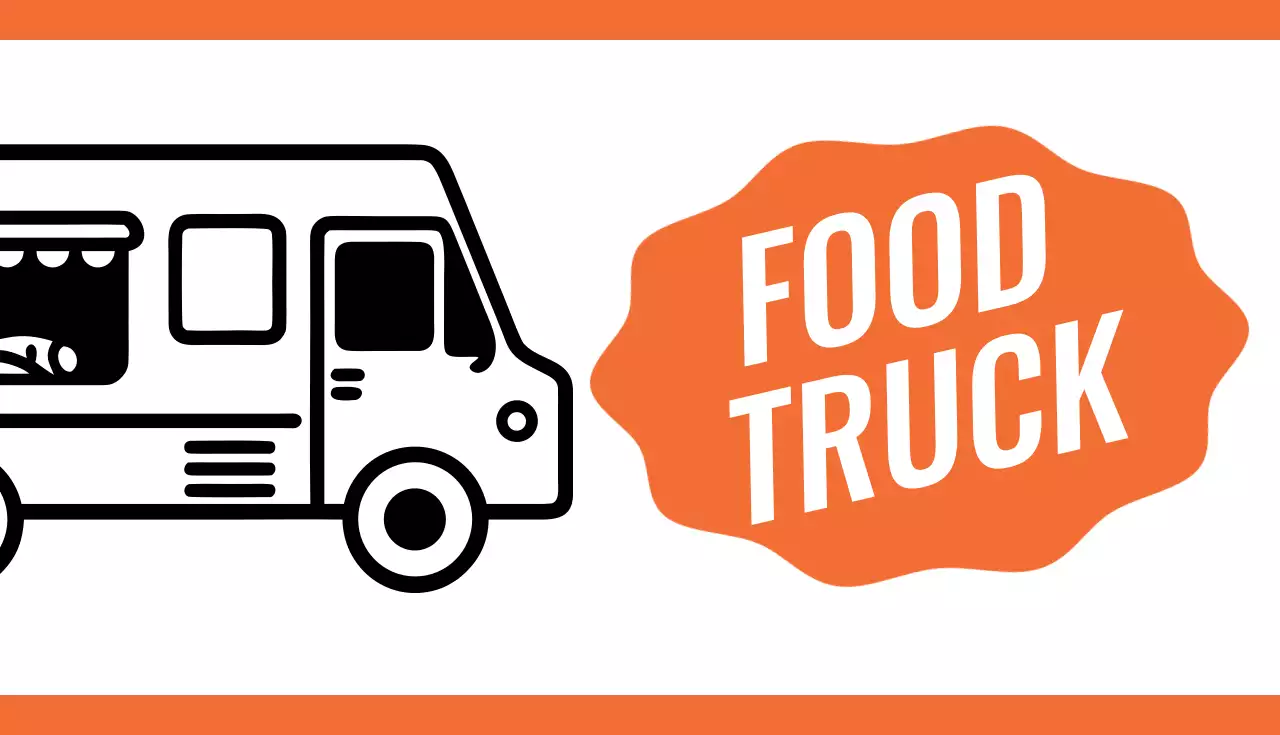 orange modern contact card