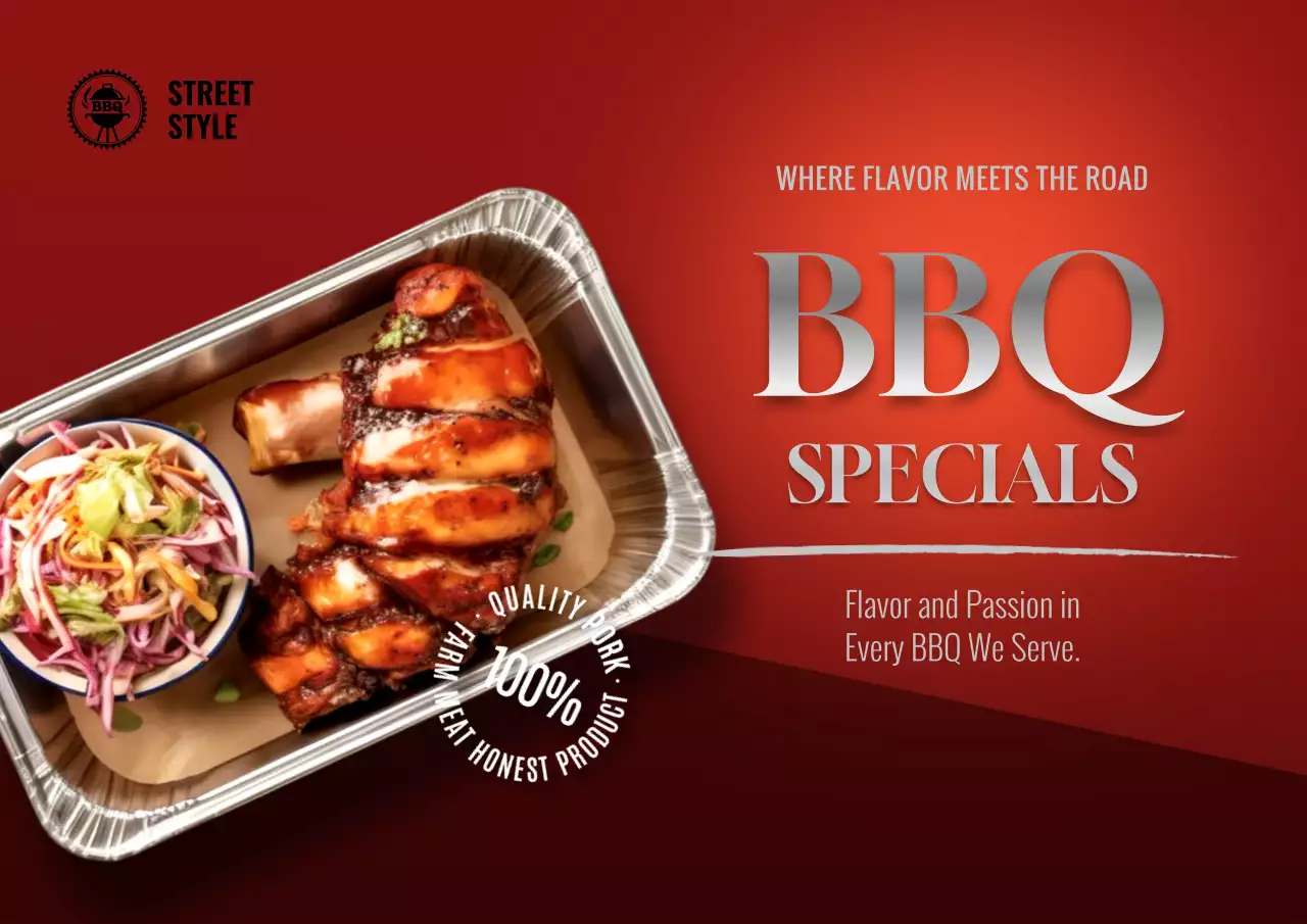 Street Style BBQ Specials Poster