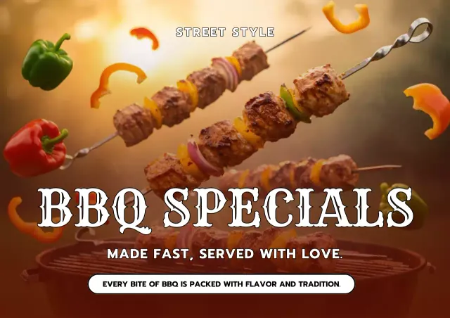 Street Style BBQ Specials Poster