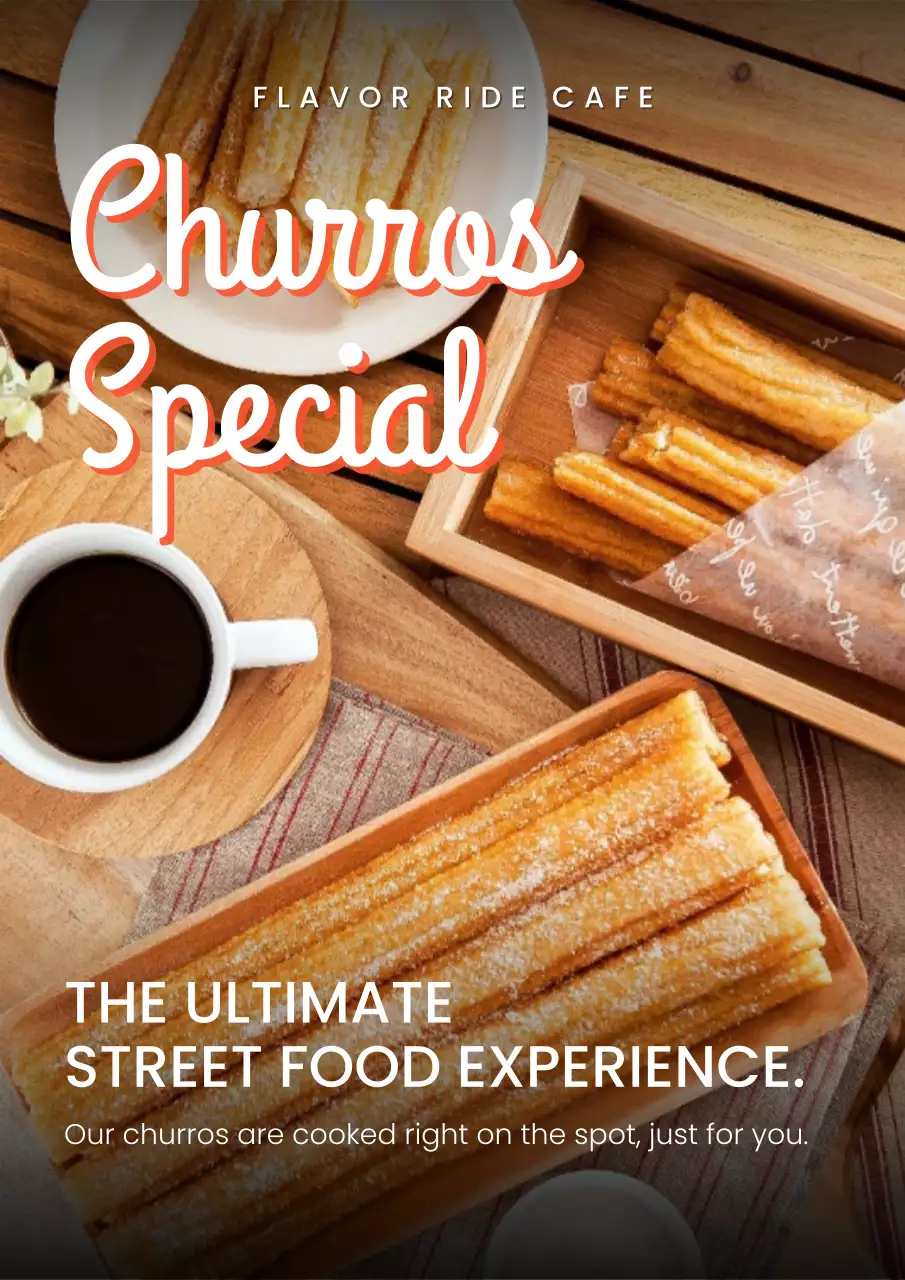 Retro Street Food Promotion Poster