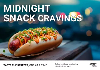 Midnight BBQ Cravings Poster