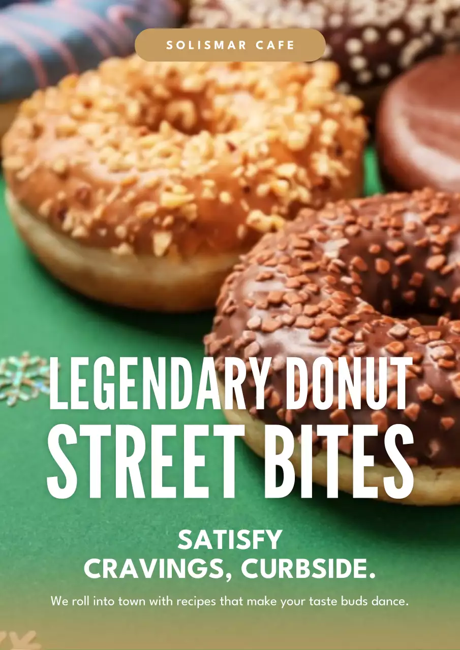 Rustic Donut Advertisement Poster