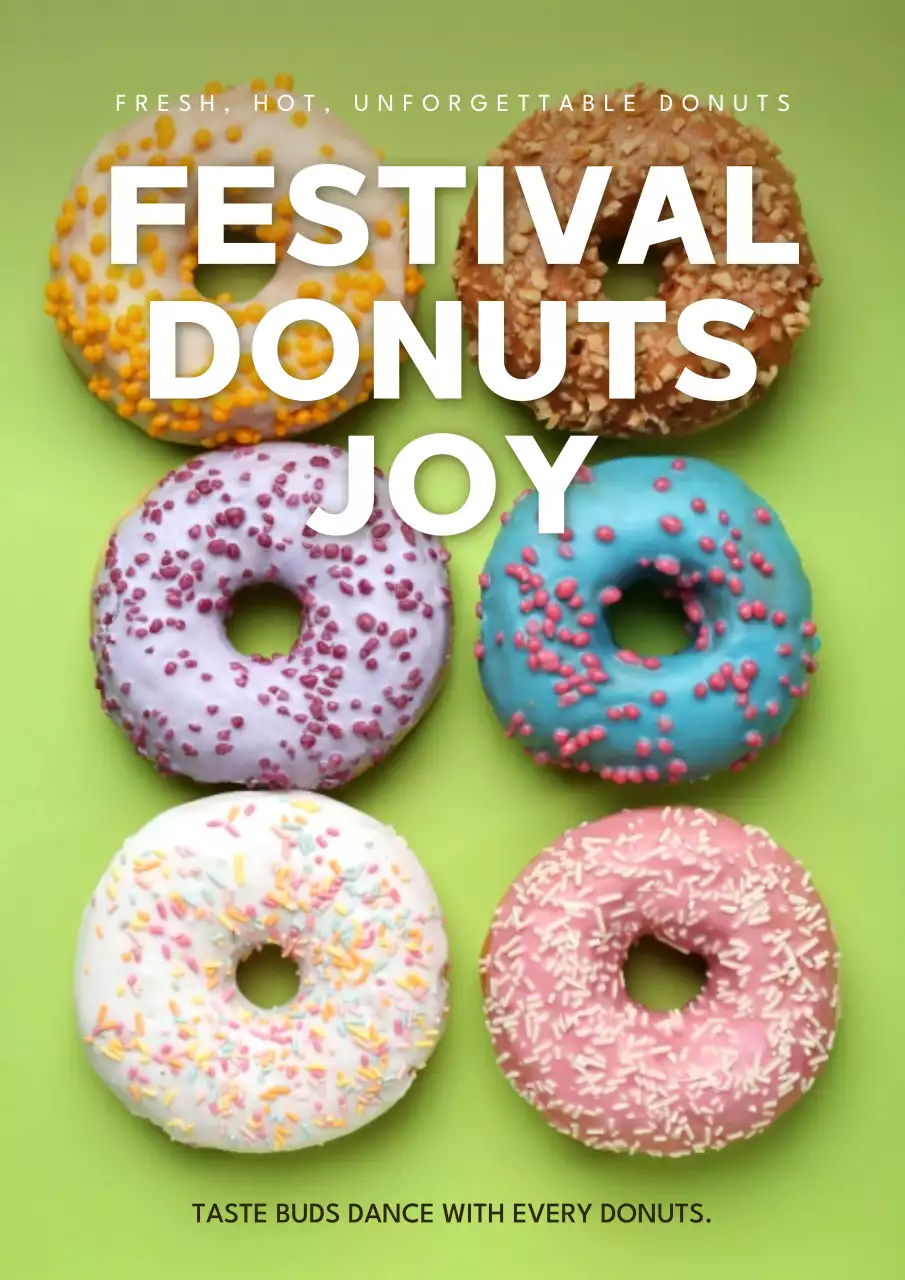 Red Modern Pastry Advertisement Poster