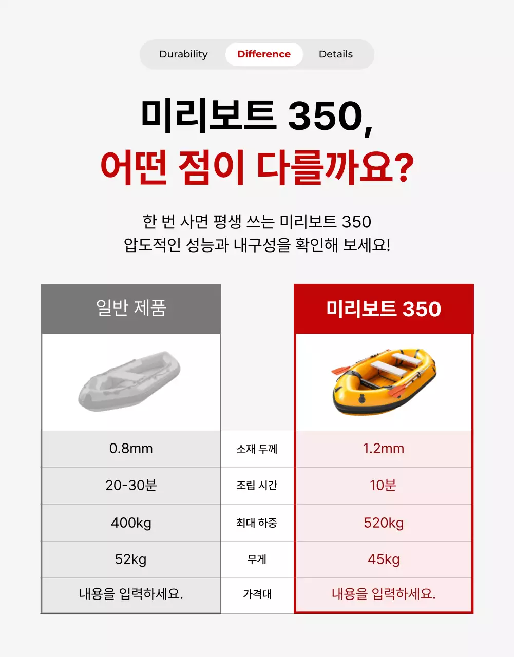 빨강 모던 레저 광고