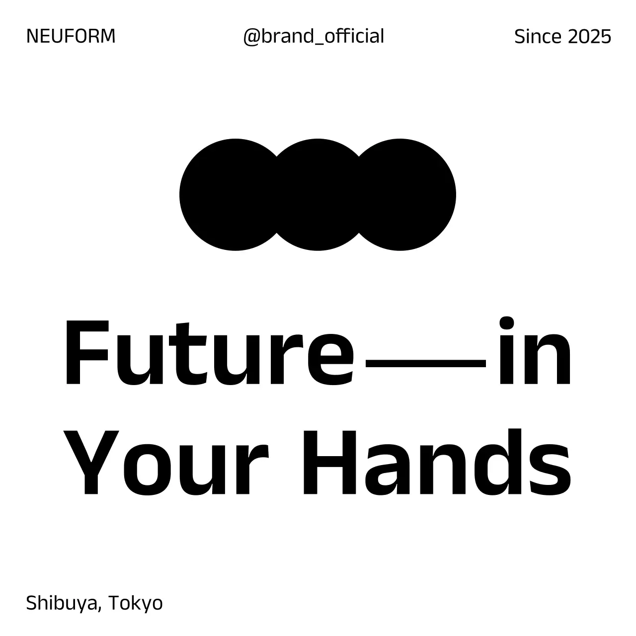 白黒 モダン ブランド ロゴ ミニマル