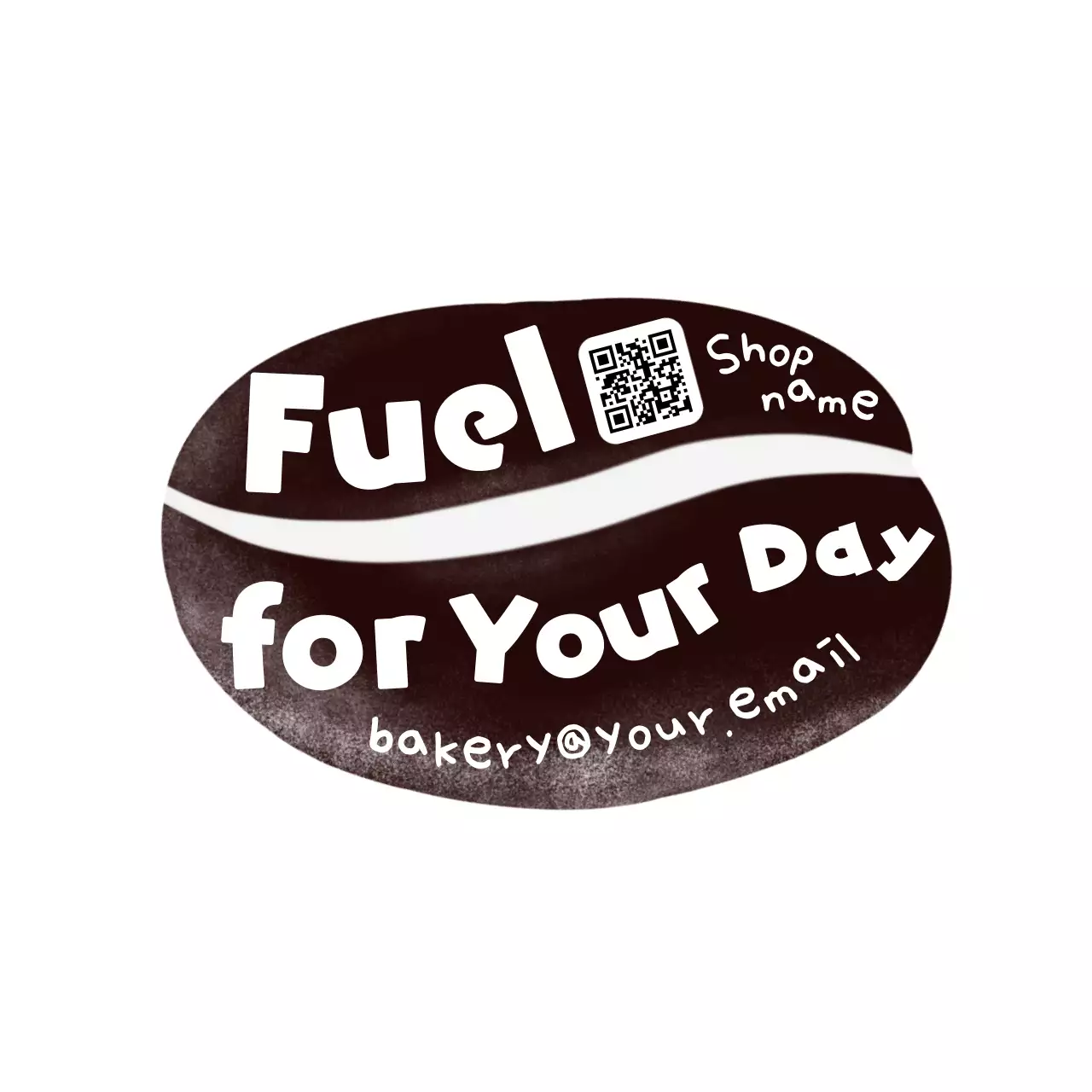 白黒 シンプル ベーカリー ラベル イラスト