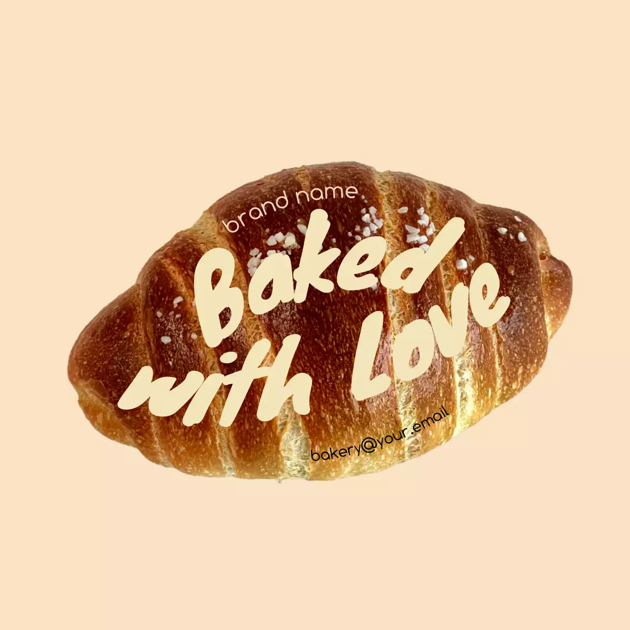 アイボリー かわいい ベーカリー ラベル 写真