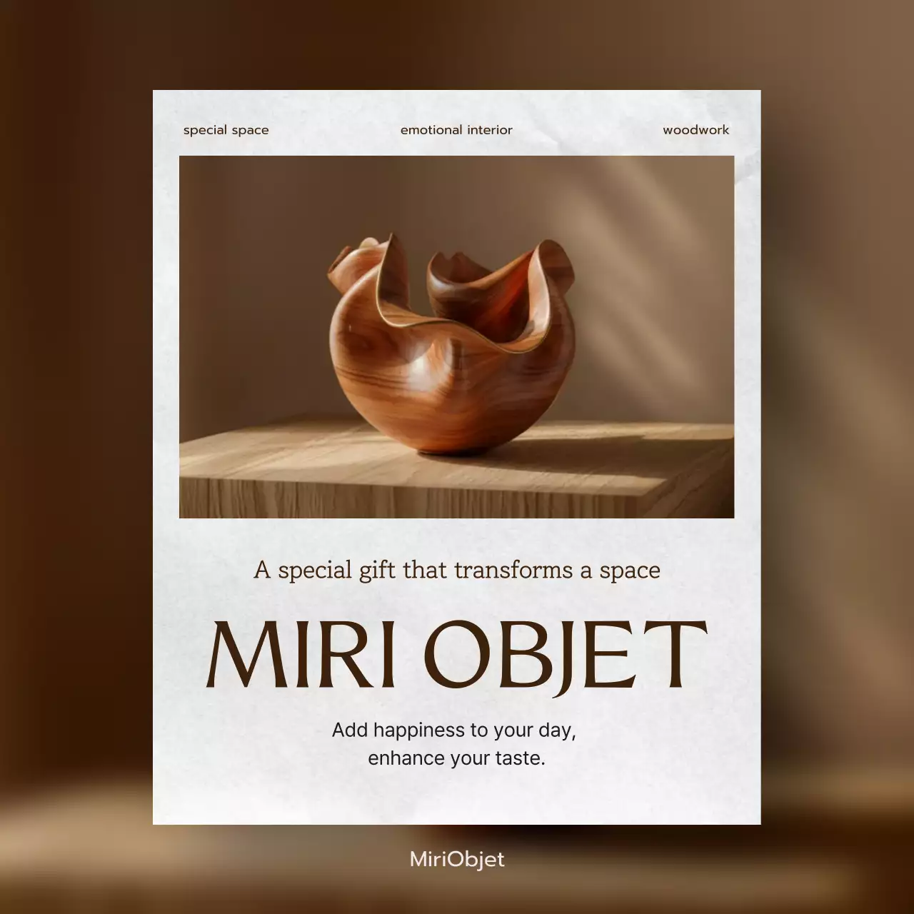 Khuyến mãi sản phẩm nội thất sang trọng màu nâu