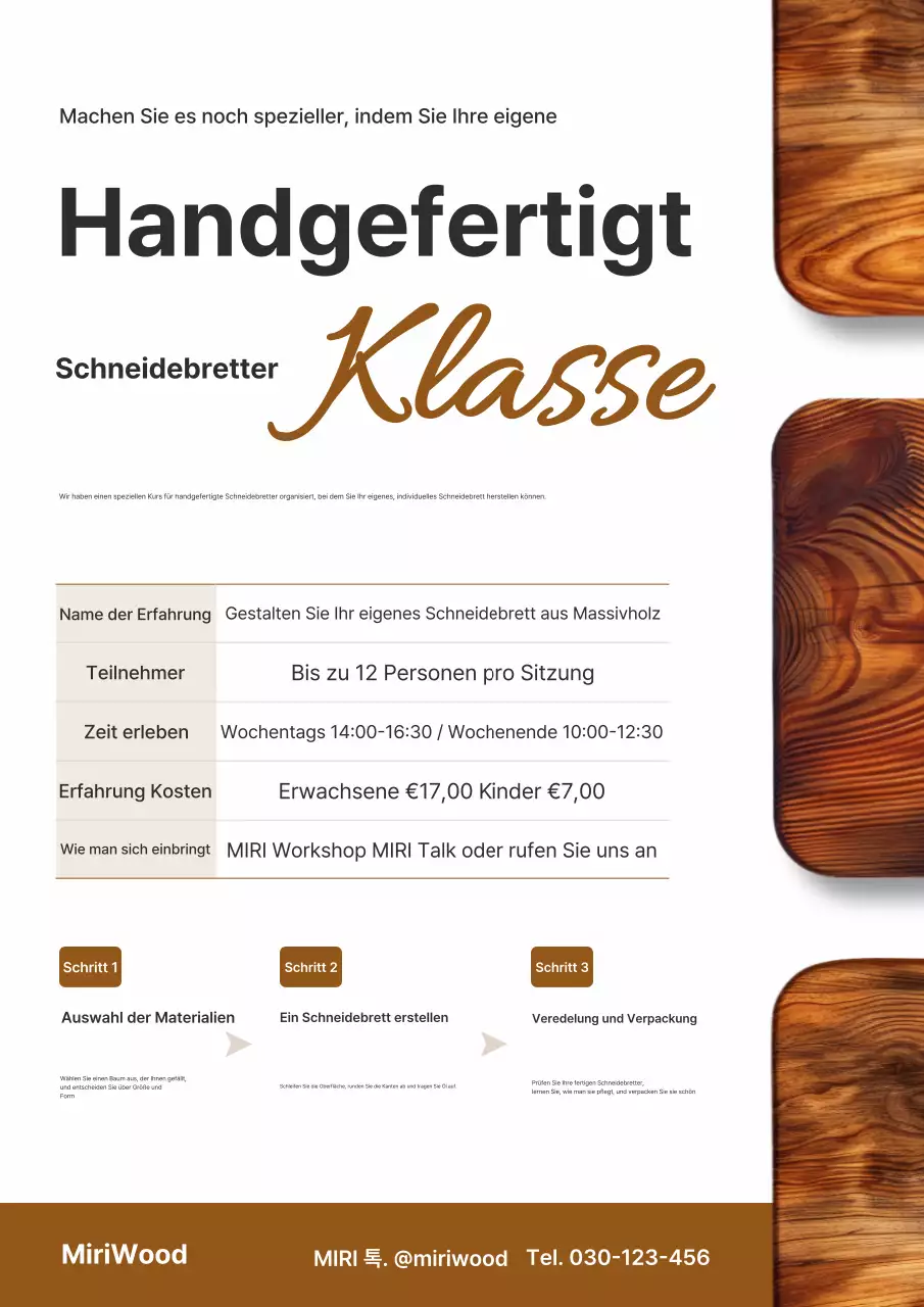 Beige Simple Craft Experience Group Rekrutierung