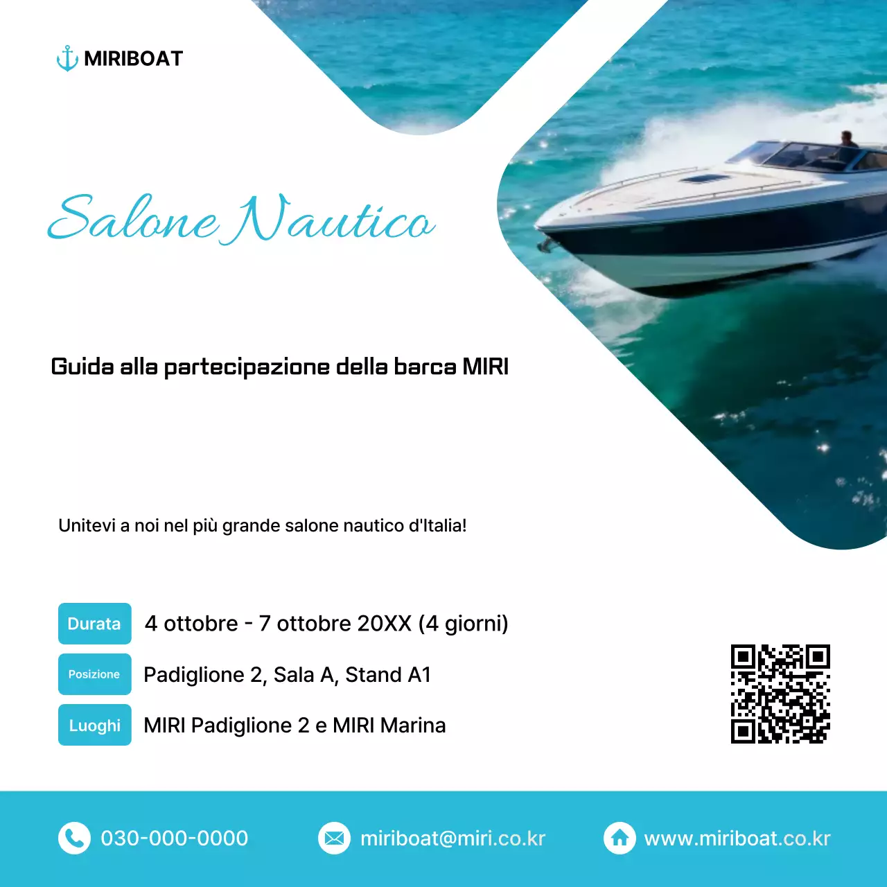 Guida al salone nautico moderno Sky Blue