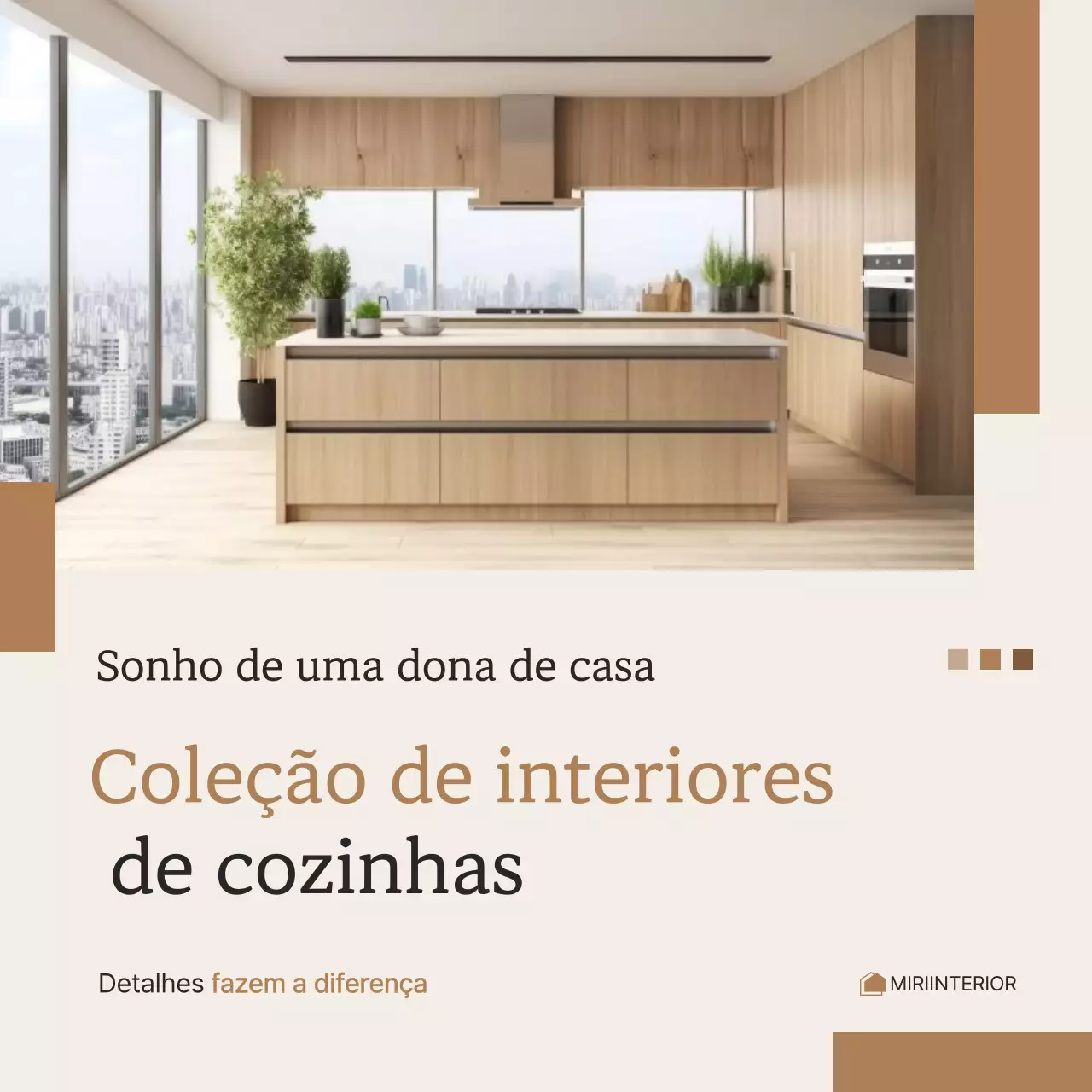 Anúncio de Interior Moderno Bege