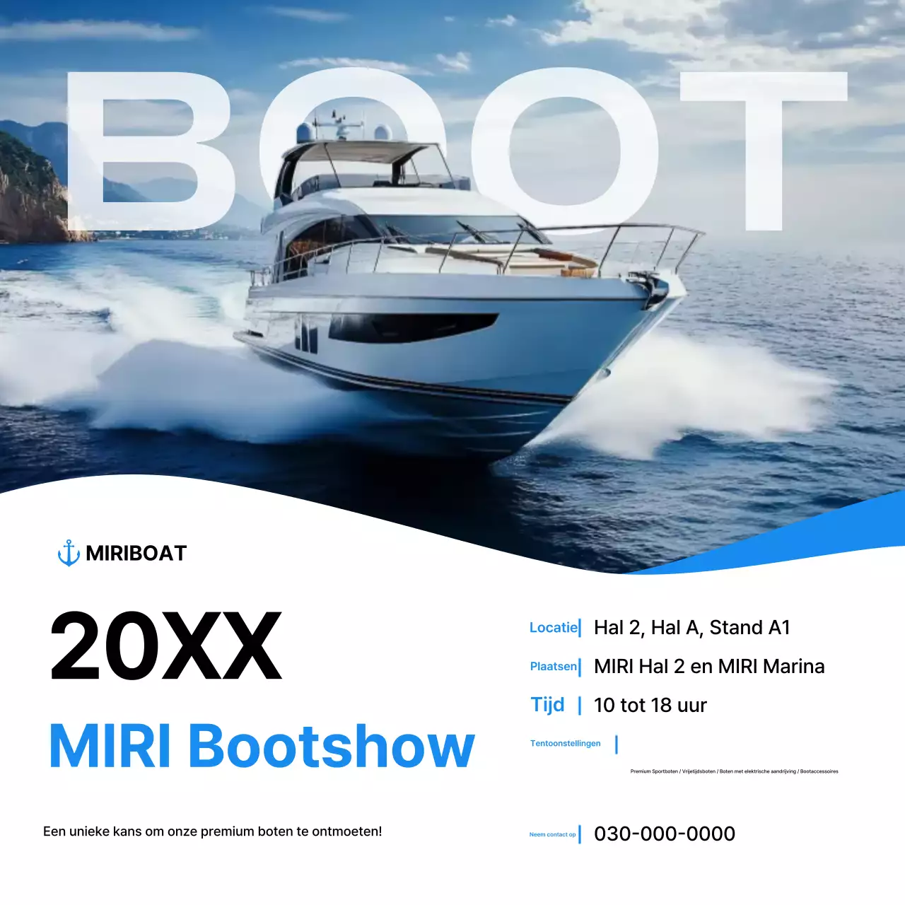 Luxe moderne botenshow-evenement