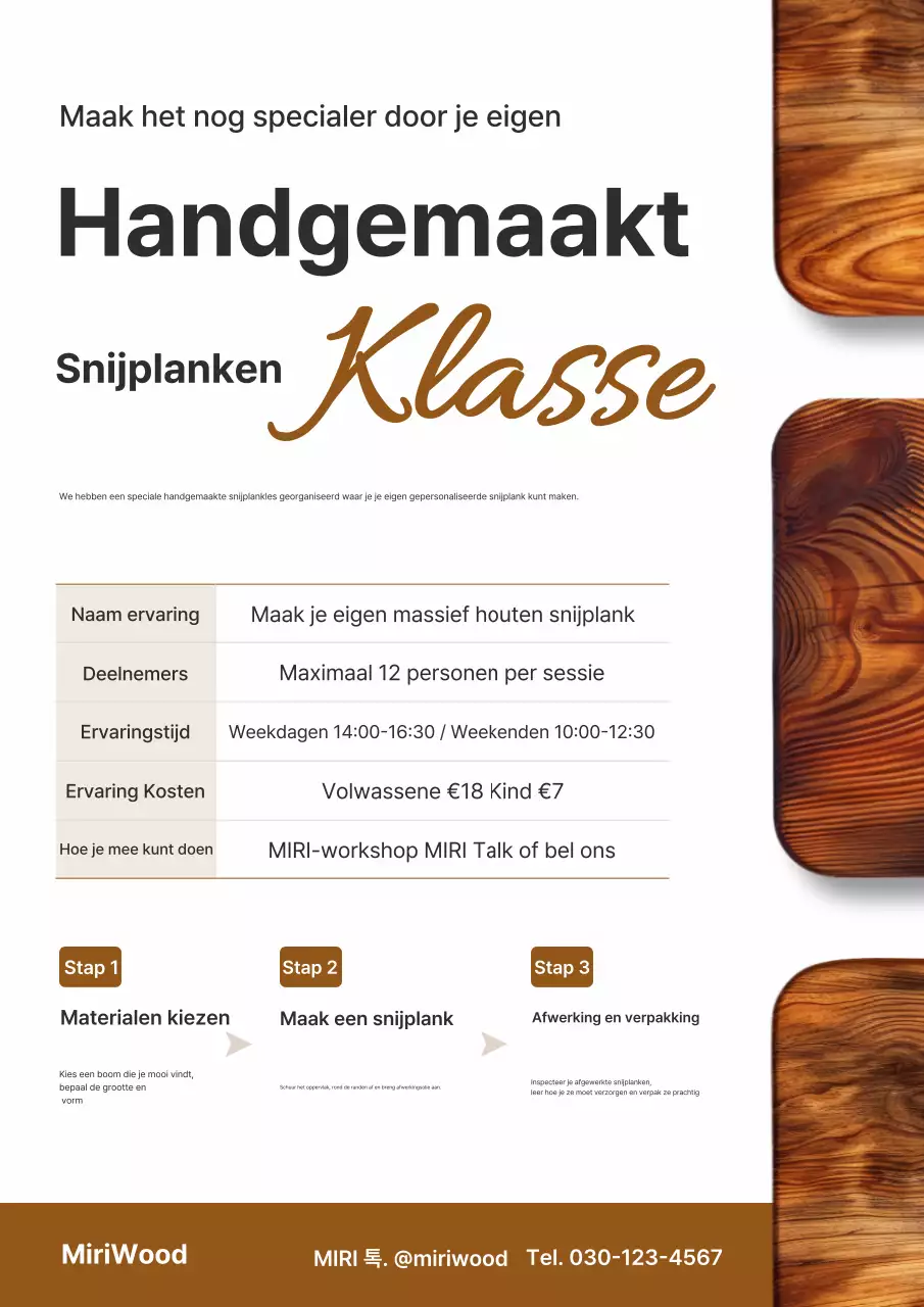 Beige Simple Craft Experience Group Werving