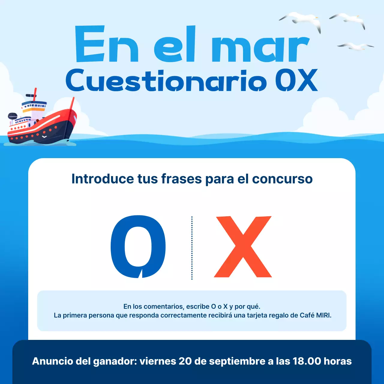 Guía de eventos de Blue Modern