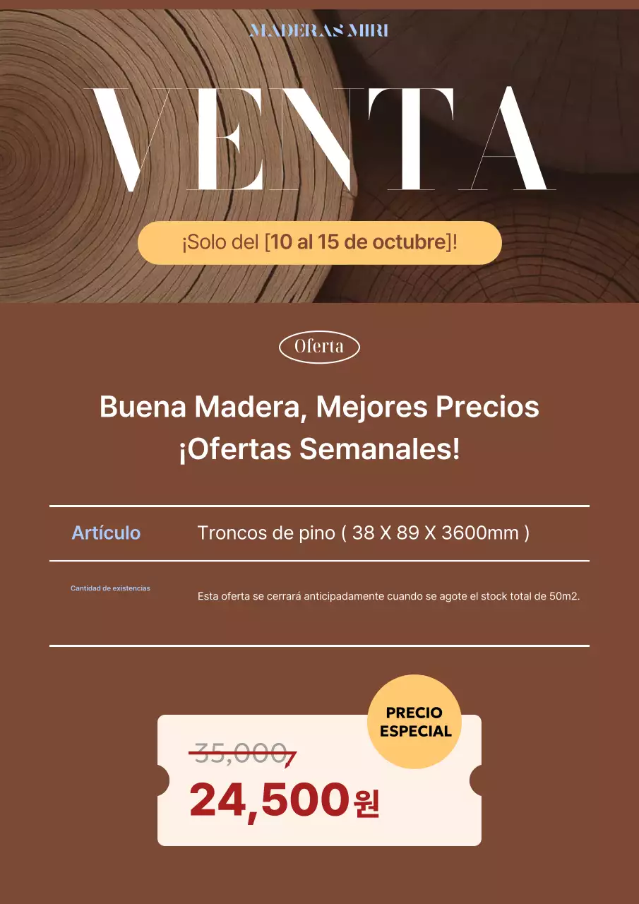 Venta moderna marrón