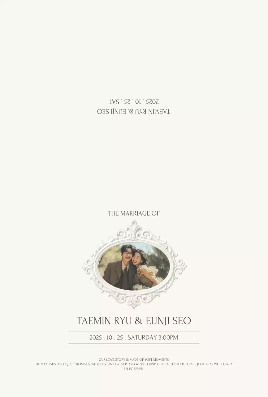 Ivory Classic Wedding Invitation