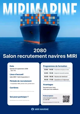 Séance d'information sur le recrutement Blue Modern Recruitment