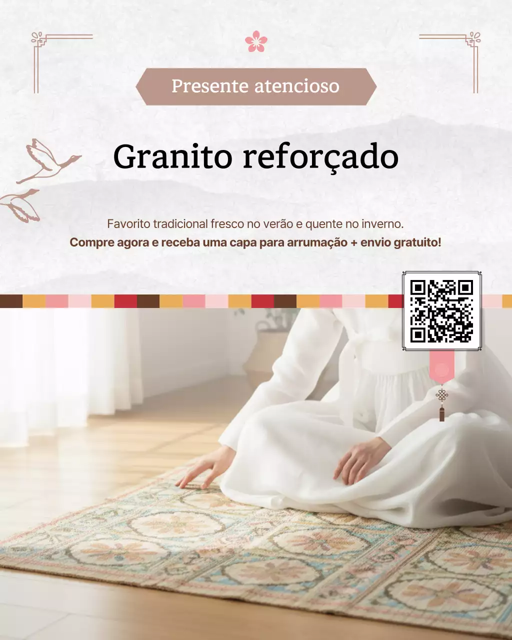 Anúncio de produto tradicional bege