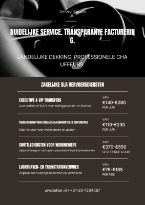 Webposter voor moderne transportreclame