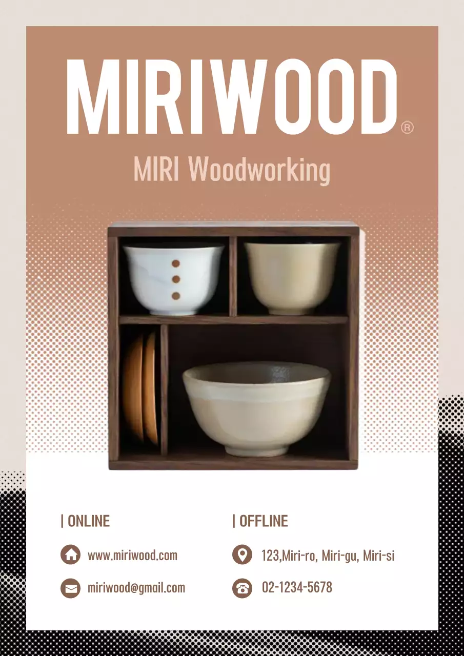 Thúc đẩy nghề thủ công hiện đại màu nâu