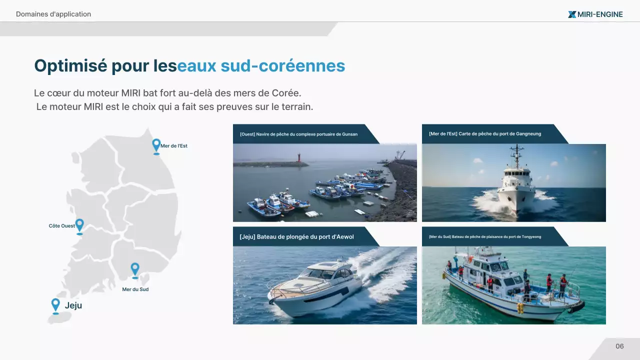 Publicité sur la technologie marine moderne bleu marine