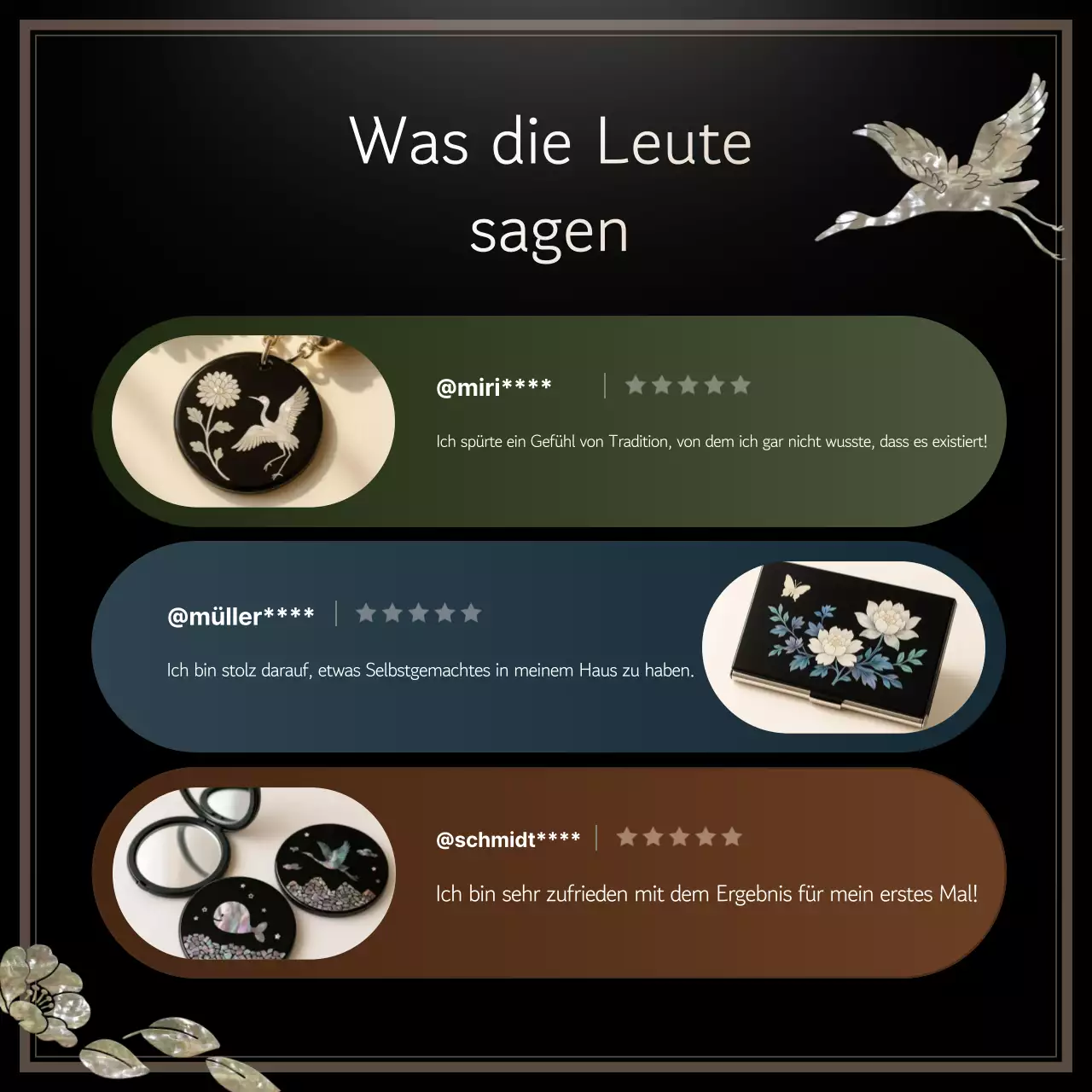 Förderung des traditionellen schwarzen Handwerks