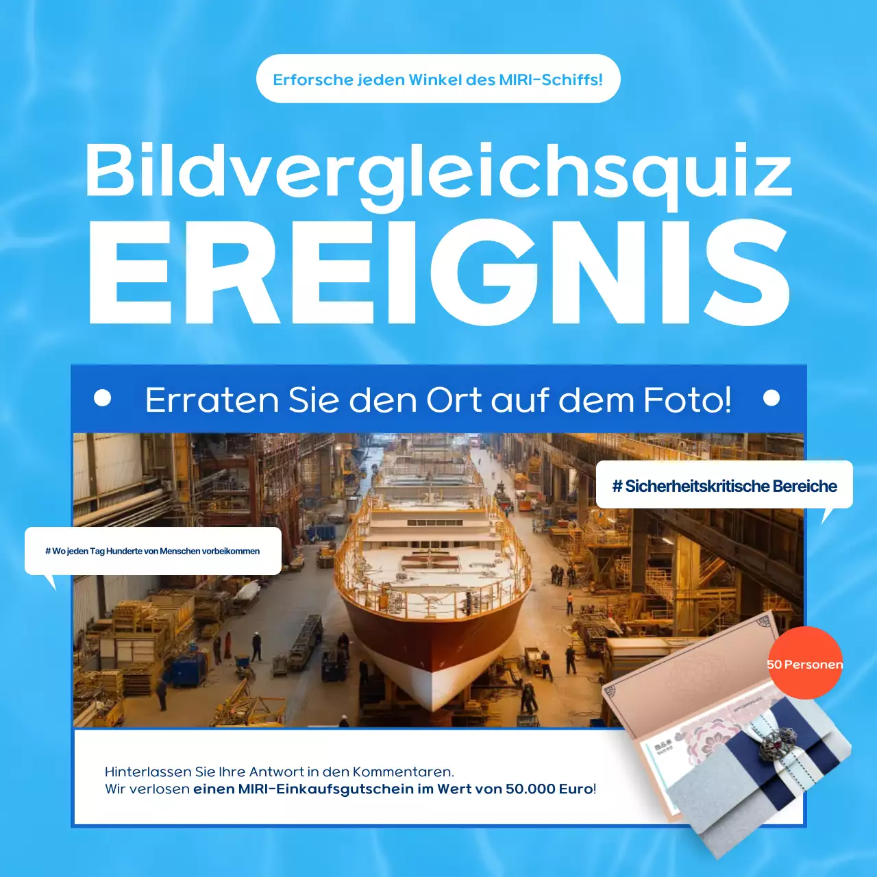 Blue Modern Veranstaltungsführer