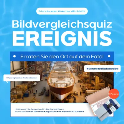 Blue Modern Veranstaltungsführer