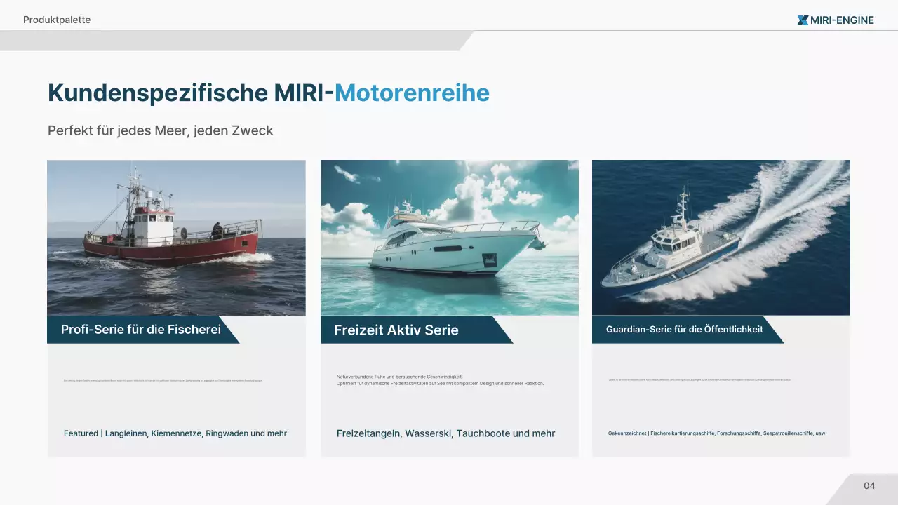 Marineblaue Anzeige für moderne Meerestechnologie