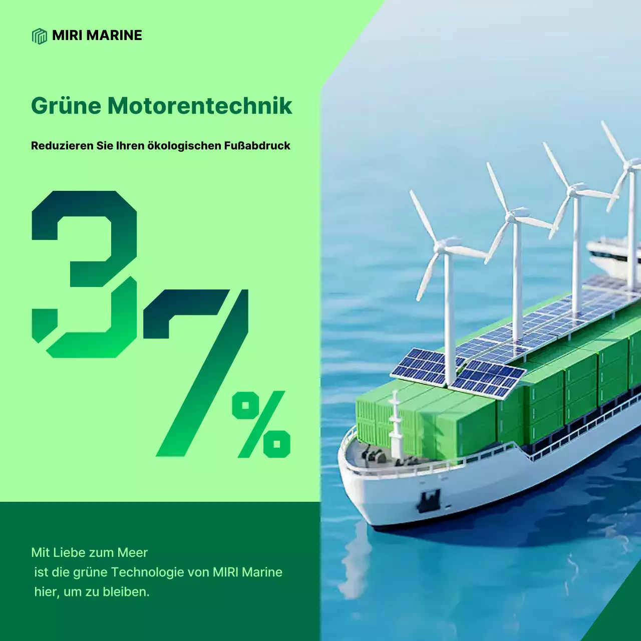 Grüne, moderne, umweltfreundliche Werbung